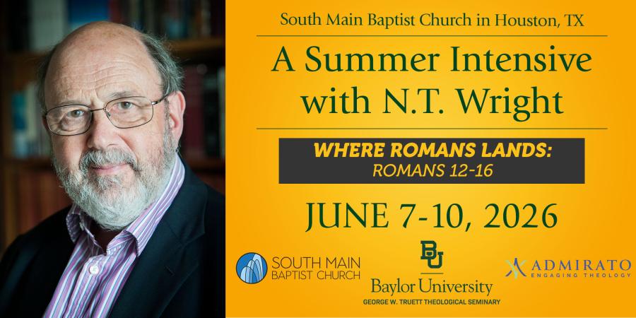 2026 Summer Intensive with NT Wright Graphic: Romans 12-16