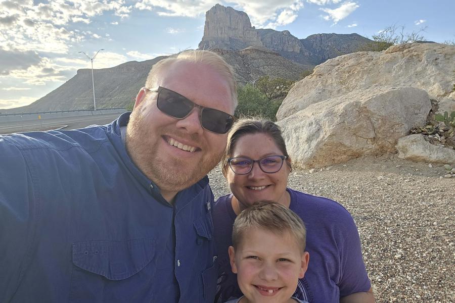 Chris McLain and his family. 